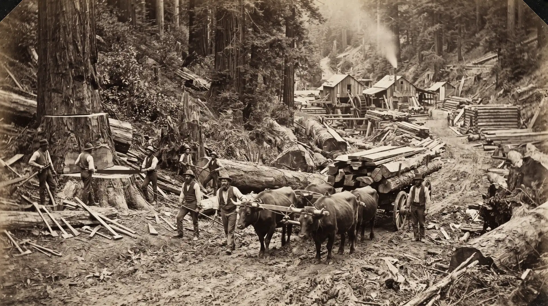 Redwood Logging and the Early Transportation Network