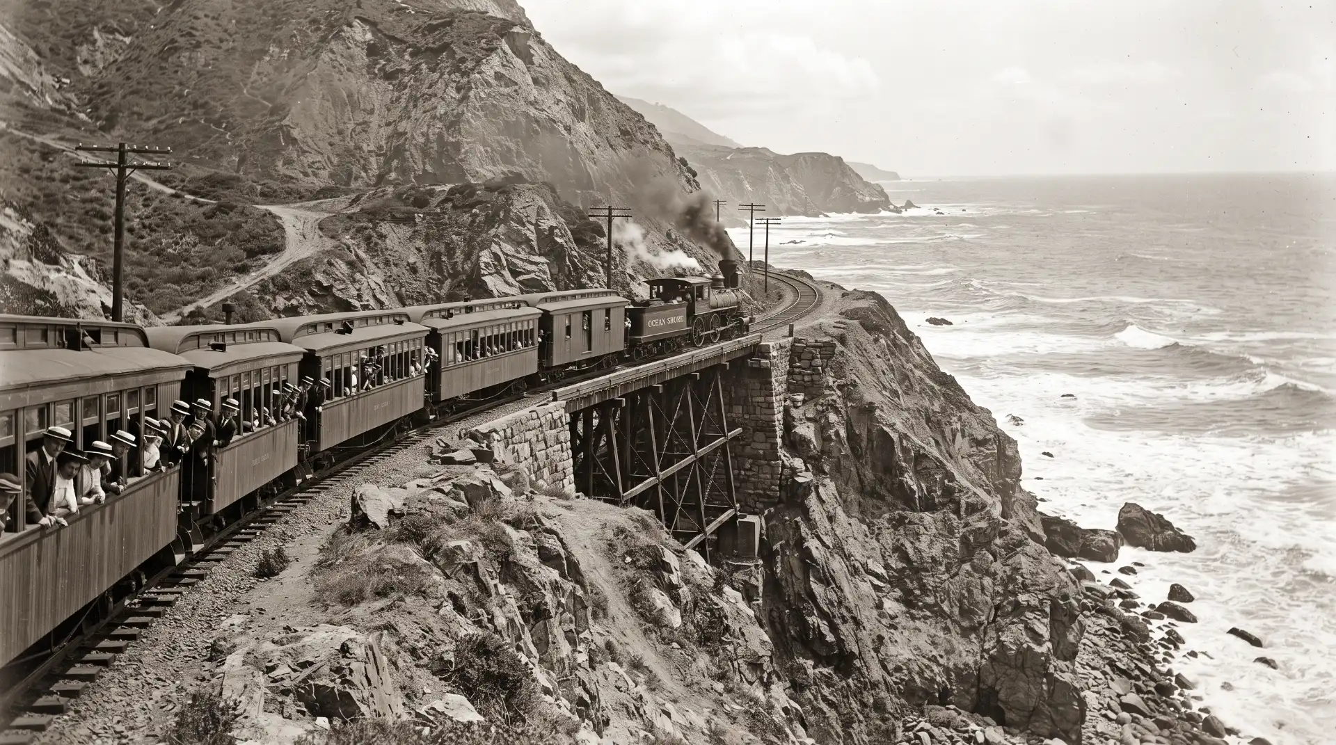 The Coastside and the Ocean Shore Railroad